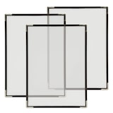 thumbnail of Securit® Portamenu trasparente cristallo - Singolo A4 (visualizza 2xA4) - Set di 3