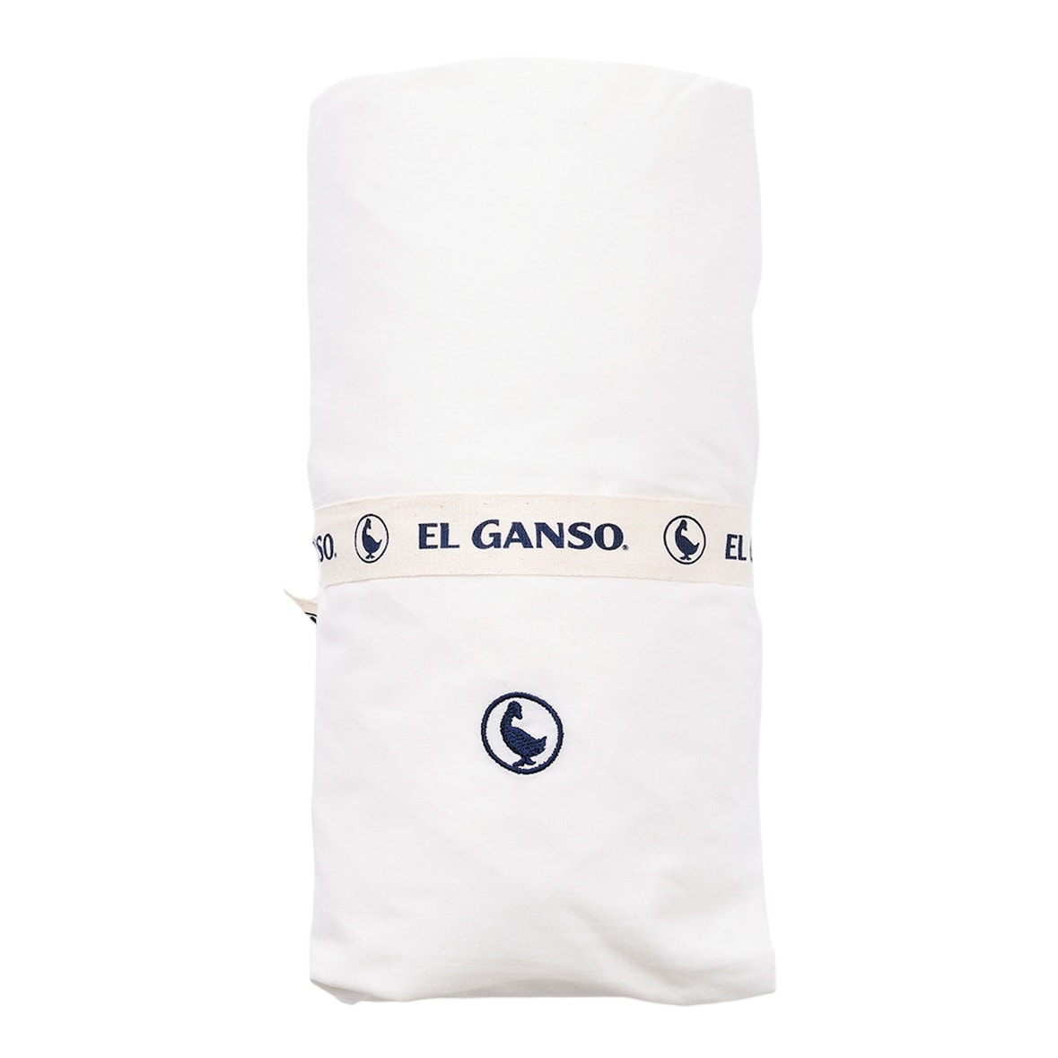 El Ganso - Lençol Ajustado 200x200+30cm Aba Branca - 100% Algodão 180TC com Logo Bordado