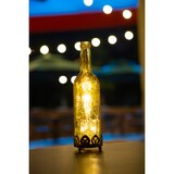 thumbnail of Jinfa  Glas Lichterflasche in Gold mit LED Beleuchtung Ø 8 cm,  Höhe 29cm