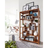 thumbnail of FineBuy Bücherregal Massiv-Holz 115 x 180cm Wohnzimmer-Regal Landhaus Standregal