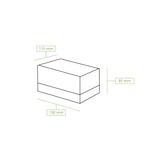 thumbnail of greenbox - Patisserie Boxen 13 x 11 x 8 cm, Zellulose-Fenster, weiß, 400 St.