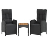 thumbnail of Helloshop26 - Conjunto de comedor de jardín exterior de 4 piezas con cojines negro 02_0013690