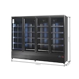 thumbnail of Gasfrit - Armario expositor para bebidas refrigerado 3 puertas 1880 x 710 x 2090 mm 1800 litros  refrigeración ventilada Luz led colorida