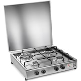 thumbnail of CFParker Fornello Cucina a Gas Gpl 4 Fuochi Acciaio Inox con Mobile Portabombola Grigio Grafite Made in Italy - 541ACCGP