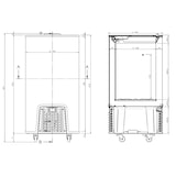 thumbnail of Iarp congelador cilíndrico, 450 mm diametro x 902 mm, almacenamiento alimentos congelados, 46 litros, temperatura -25°C y -18°C (clase 7/L1).