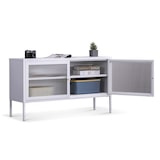 thumbnail of Coemo Sideboard Tokio Weiß aus Metall mit Glastüren