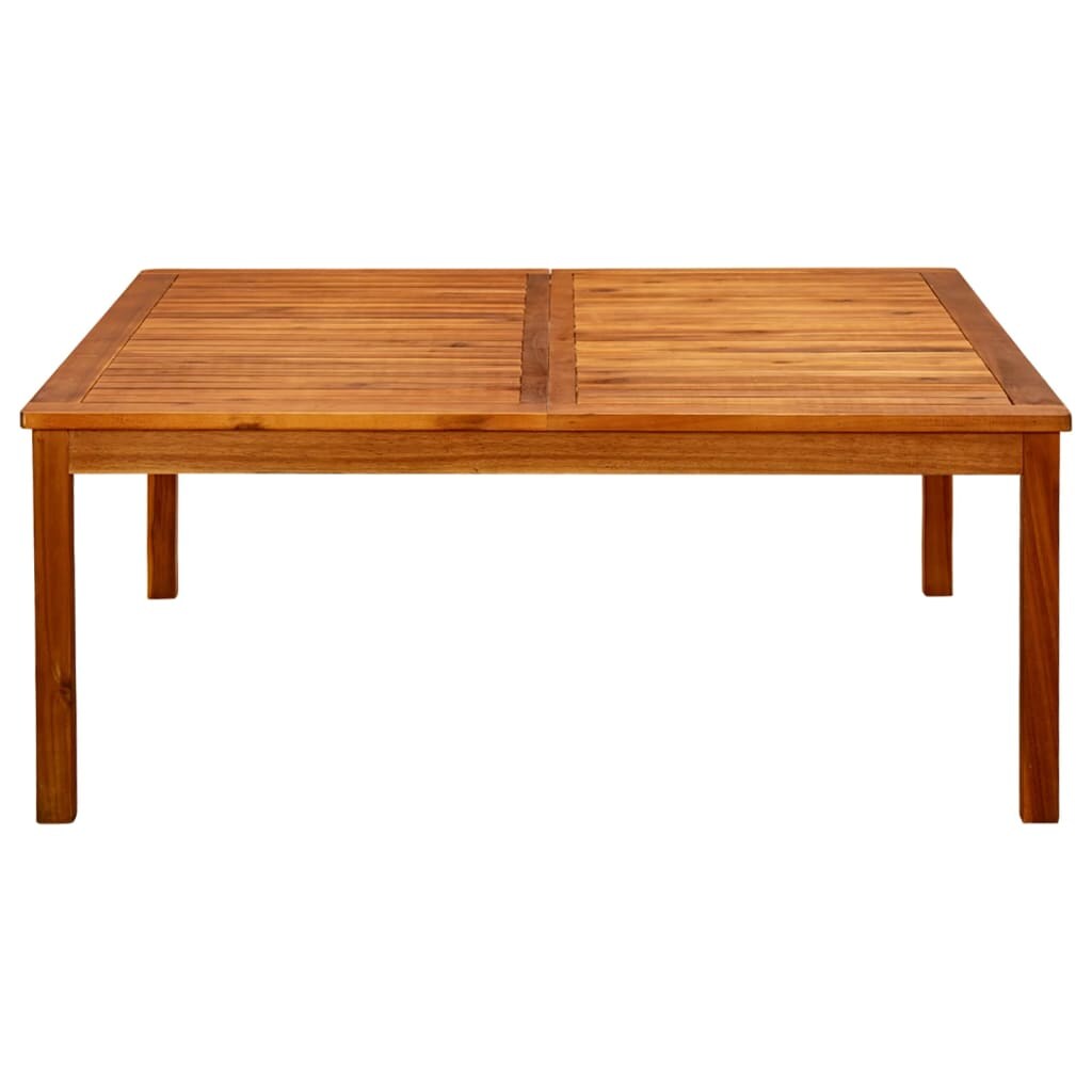 Mesa de centro de jardín madera maciza de acacia 110x110x45 cm