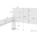 thumbnail of Bett Holzbett Überlänge Buche natur massiv mit hohen Füßen ohne Zubehör V-60.80-220-H