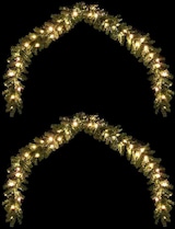 thumbnail of vidaXL Weihnachtsgirlande mit 600 LEDs 2 pcs Grün PVC