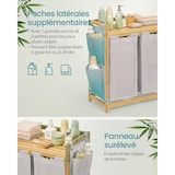 thumbnail of Helloshop26 - Panier à linge avec 3 compartiments corbeille à linge sale en bambou capacité de 150 litres avec étagère poches 12_0006670