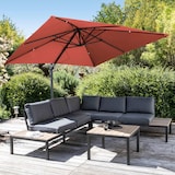 thumbnail of Ombrellone a sbalzo girevole 2x3 m in alluminio color terracotta