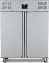 thumbnail of Romux® Kühlschrank mit 2 Türen 148 cm mit Umluftkühlung | Gastro Kühlschrank aus Edelstahl mit 1300 L Kapazität - 6 Einlegeböden und 450 W
