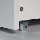 thumbnail of Décoshop26 - Letto singolo in legno di pino bianco 90x200 con rete a doghe e cassetto contenitore LIT06231