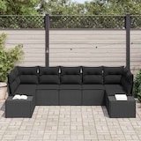 thumbnail of vidaXL Garten-Sofa-Set 7 pcs Schwarz 289 x 154 x 85 cm Poly Rattan