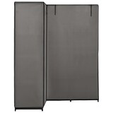 thumbnail of vidaXL Eckkleiderschrank Grau 130 x 87 x 169 cm