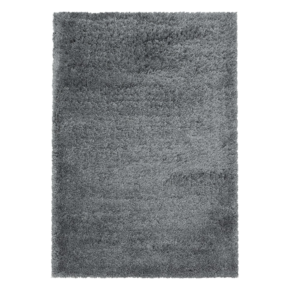 Teppich Hochflor Langflor Uni Kuschelig Waschbar Strapazierfähig Wohnzimmer Schlafzimmer Hellgrau 140x200 cm – SALZACH von Kadima Design