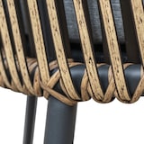 thumbnail of METRO Professional Set de terrasse TRIBU  4 pièces, aluminium / rotin PE, 1 x banquette 2 places, 2 fauteuils, 1 table, gris foncé