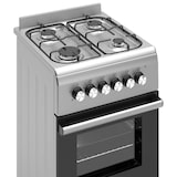 thumbnail of Wiggo WO-E503A(XX) Vrijstaande Gasfornuis - 50 cm - Roestvrijstaal