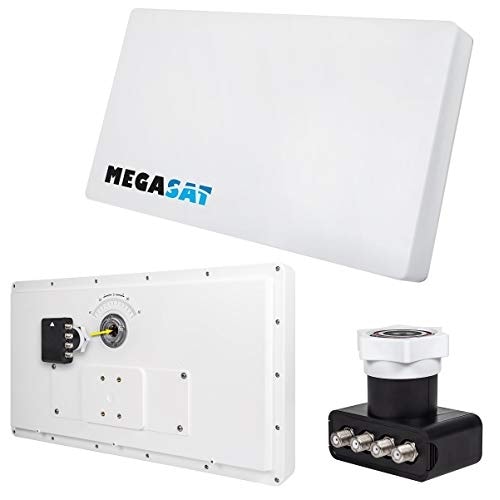 Megasat 200212 antenne plate d4 profi-line blanc