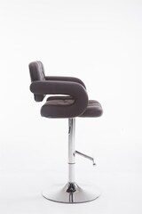 thumbnail of Barhocker Dublin Kunstleder braun/chrom