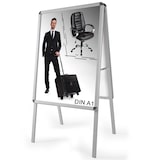 thumbnail of A1 Plakatständer Aluminium, doppelseitig, inkl. 2 Folien - grau