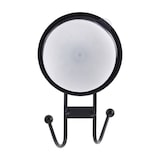 thumbnail of WellHome - Gancio in ferro con ABS e copertura a ventosa Nero 25x10x8,7cm