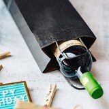 thumbnail of BIOZOYG 250 Stück Geschenktaschen schwarz Flaschentaschen für Weinflaschen Weinbeutel aus Kraftpapier umweltfreundliche Weintüten aus Kraftpapier
