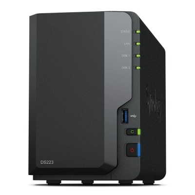Serveur Nas Synology Diskstation Ds223 2 Baies 2 Go Noir