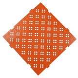 thumbnail of Kunststoff Bodenrost Bodenplatte für Sauna/Garten/Poolbereich 500 x 500 x 25 mm Rot-Braun