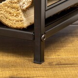 thumbnail of Potalegna per Camino in Acciaio Nero e Antiruggine per Esterni