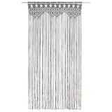 thumbnail of vidaXL Makramee Vorhang Anthrazit 140x240 cm Baumwolle
