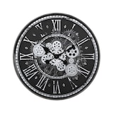 thumbnail of Pendule murale style rétro aspect vieilli D 50.8 cm