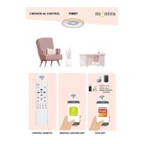 thumbnail of Plafón LED con ventilador TIBET BLANCO Y MADERA de Mantra