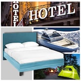 thumbnail of 15 Parures de Draps et Taies d'Oreiller Jetables Pour Lit Double, en Tissu non Tissé Doux, 2 draps 220x240 cm et 2 taies d'Oreiller 60x80 cm