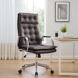 thumbnail of Sedia da Ufficio Sotira in Vera Pelle marrone