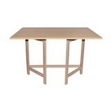 thumbnail of WellHome Tampo de mesa dobrável com acabamento em madeira sem verniz 100 x 60 x 75