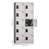 thumbnail of Vestiaires 5 cases x 2 colonnes - En kit - Gris - Largeur 60cm - PROVOST