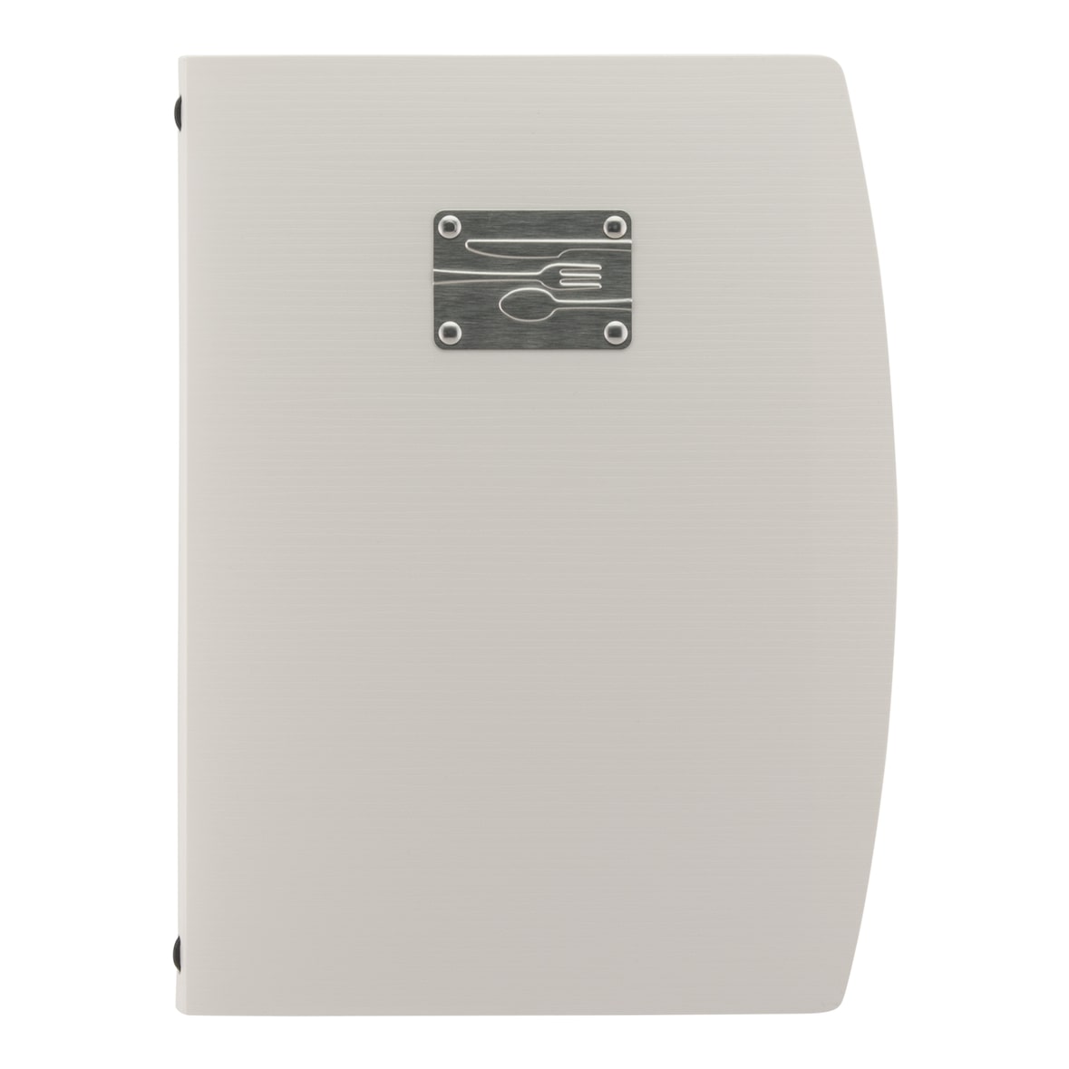 Securit® Speisekartenhülle A4 "Rio" - Weiß - Besteck-Plakette inklusive - 4 Ansichten