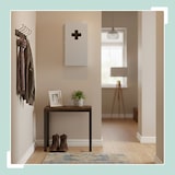 thumbnail of Relaxdays Medizinschrank, 3 Fächer, HxBxT: 42 x 21 x 15,5 cm, für Medikamente, Wandmontage, Arzneischrank, weiß/ grau