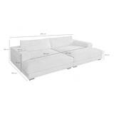 thumbnail of KAWOLA Big Sofa XL MADELINE Cord olivgrün