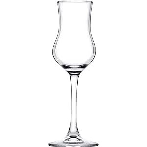 Pasabahce set van 6 grappaglazen Happyhour, transparant glas, 9,5 cl
