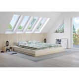 thumbnail of Niederflurbett metallfrei 180x200 Futon metallfreier Lattenrost, Fichte unbehandelt V-60.97-18 mit Matratze