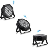 thumbnail of Spots com 36 LEDs RGB, Luz de Discoteca com Controlo DMX e Activação Sonora, Iluminação de Palco. (1 peça)