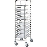 thumbnail of Tablettwagen Aus Edelstahl, Passend Für 16 X Tablett 600 X 400 Mm, 470 X 620 X 1735 Mm (Bxtxh)