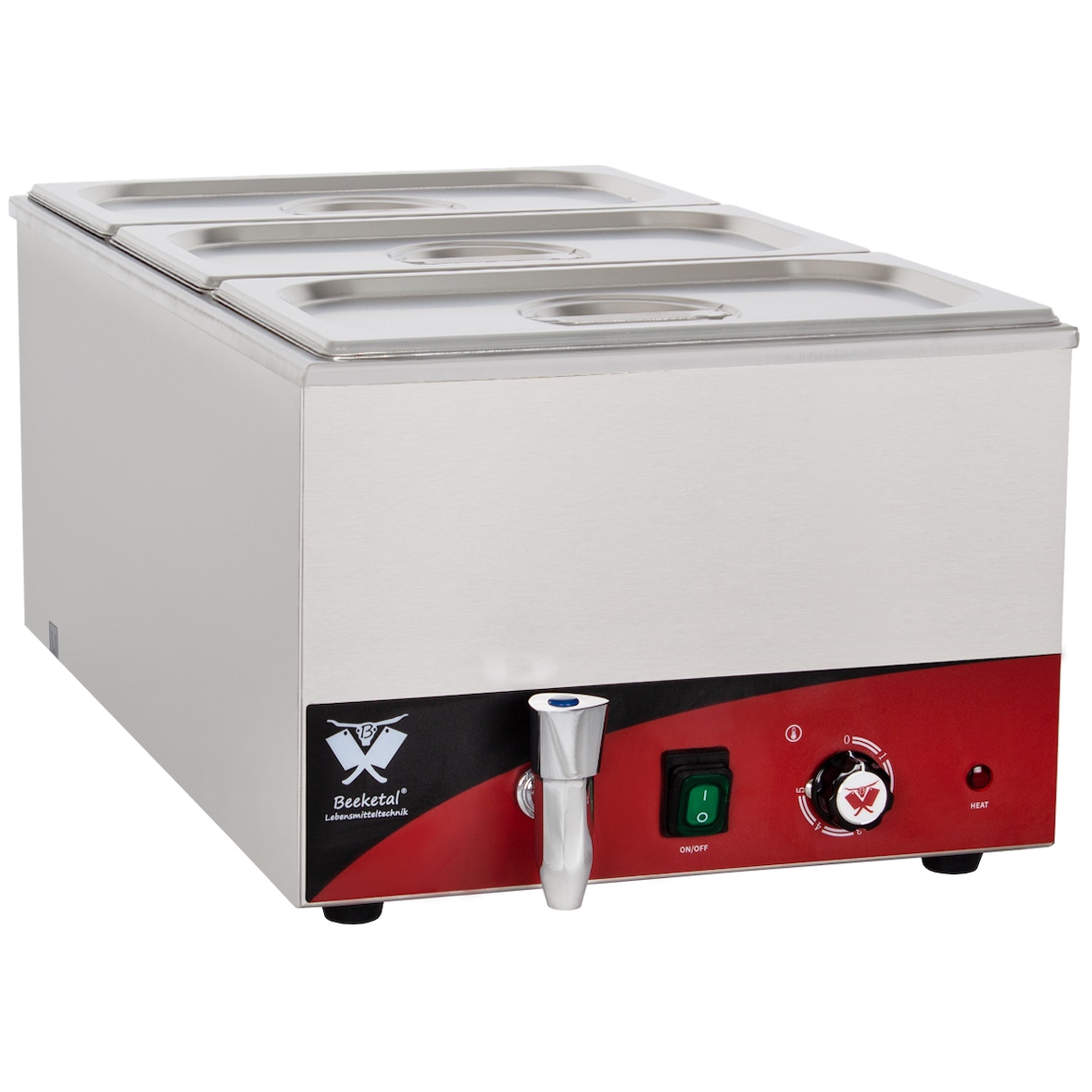 Beeketal Speisenwärmer Wasserbad Bain Marie BBM-3