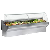 thumbnail of KBS Kühltheke Frischwarenkühltheke 1500x910x1280 mm gebogener Glasaufbau 230 V