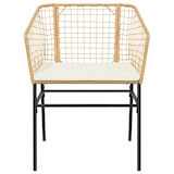 thumbnail of vidaXL 7-tlg. Garten-Essgruppe mit Kissen Braun Poly Rattan Glas
