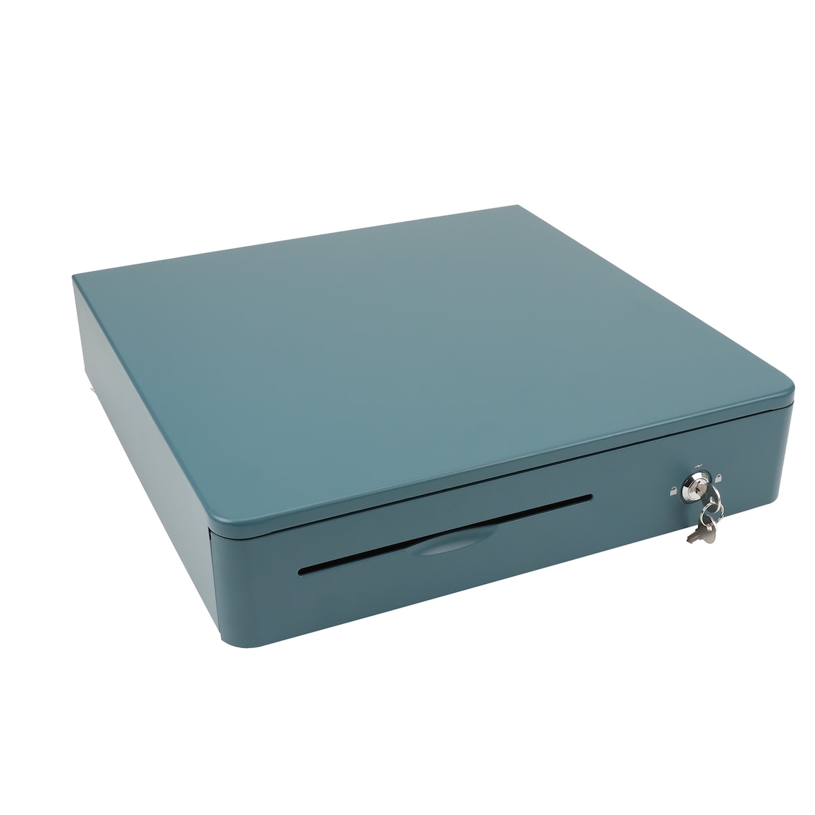 Kassenlade M405 Color Vollmetall 8 Münz- & 4 Schein-Fächer Schloss blau