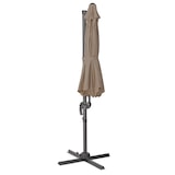 thumbnail of SVITA Sledeparasol 3m met beschermhoes Parasolstandaard opvulbaar 4-delige kantelparasol Taupe