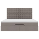 thumbnail of vidaXL Ottoman-Bett mit Matratze & LEDs Taupe 180x200 cm Stoff